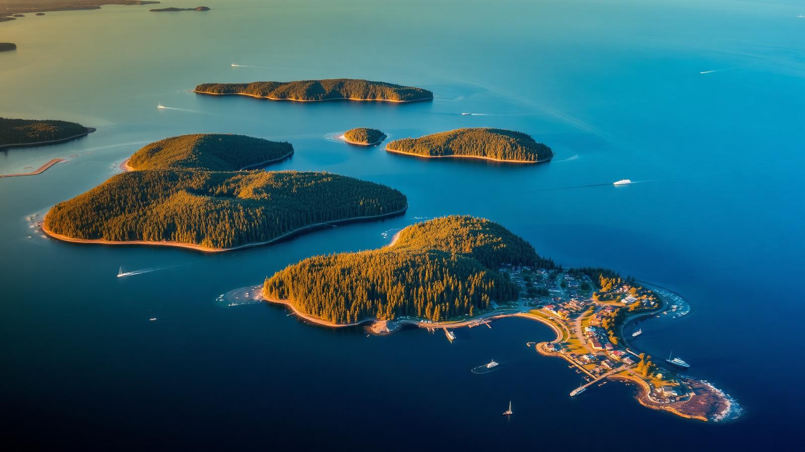 Aerial view of the Puget Sound